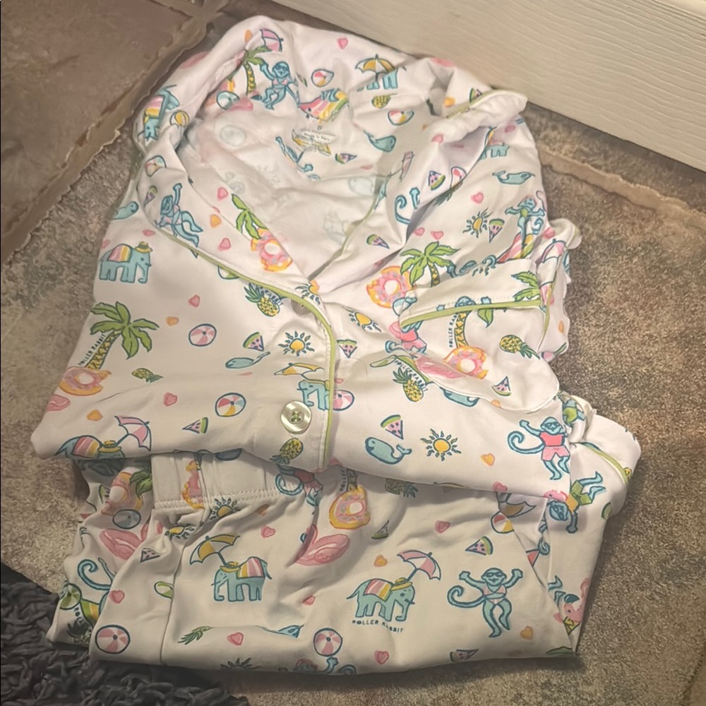roller rabbit pool party polo pajamas